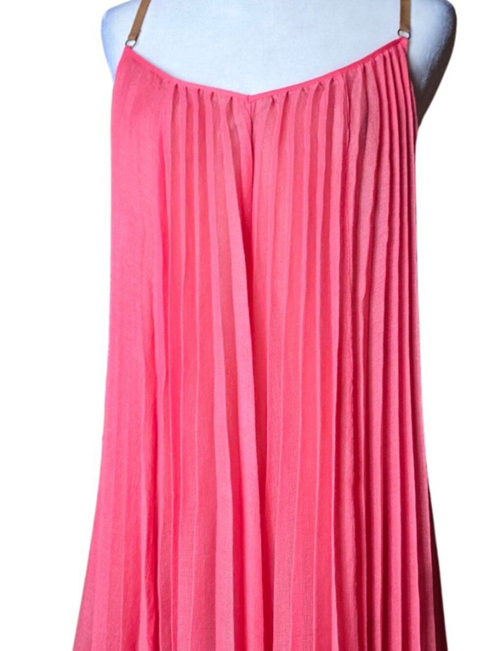 BCBG MaxAzria Ruffled Dress M Coral